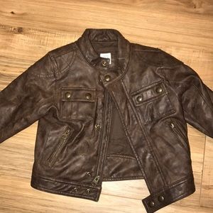 Leather Baby Gap biker jacket, 18-24 months